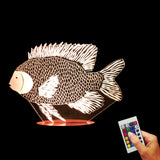 Paper-cut Fish 3D LED LAMP -  - TheLedHeroes