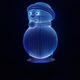 Christmas Snowman 3D LED LAMP -  - TheLedHeroes
