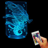 Sea Horse 3D LED LAMP -  - TheLedHeroes