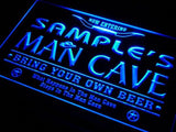 Man Cave Beer Name Personalized Custom LED Sign - Blue - TheLedHeroes