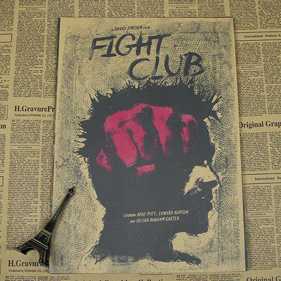 Retro Fight Club Poster -  - TheLedHeroes