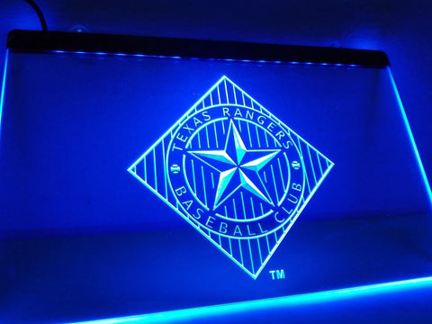 Texas Rangers (7) LED Neon Sign USB -  - TheLedHeroes