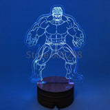 Hulk 3D LED LAMP -  - TheLedHeroes