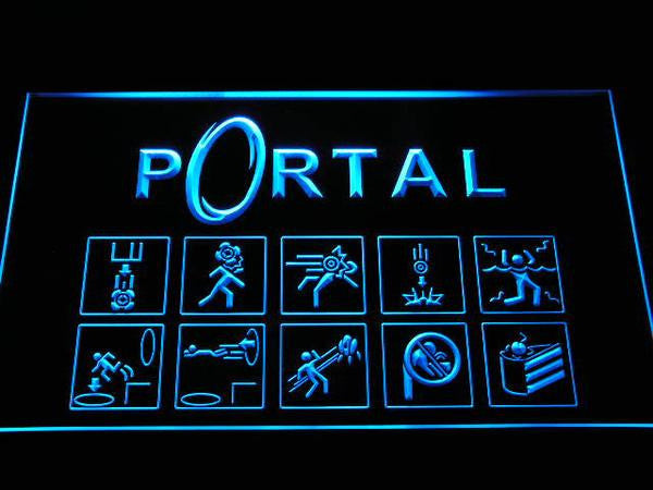 Portal LED Sign - Blue - TheLedHeroes