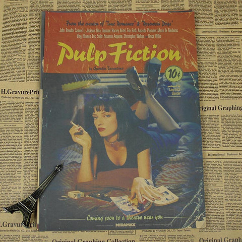 Vintage Pulp Fiction Wall Decor -  - TheLedHeroes