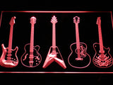 Guitar Weapons Band Room LED Sign - Red - TheLedHeroes