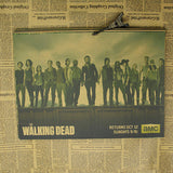 Vintage The Walking Dead Wall Poster - Dark Grey - TheLedHeroes