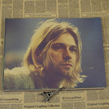 Nirvana - Kurt Cobain Wall Poster - Red - TheLedHeroes