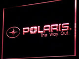 Polaris Snowmobile LED Neon Sign USB - Red - TheLedHeroes