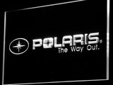 Polaris Snowmobile LED Neon Sign USB - White - TheLedHeroes