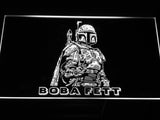 Star Wars Boba Fett LED Sign - White - TheLedHeroes