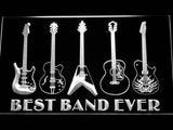 FREE Guitar Weapon Best Band Ever LED Sign - White - TheLedHeroes