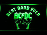 AC/DC Best Band Ever LED Neon Sign USB - Green - TheLedHeroes