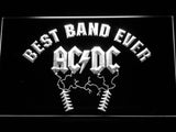 AC/DC Best Band Ever LED Neon Sign USB - White - TheLedHeroes