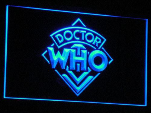 FREE Doctor Who 4 LED Sign - Blue - TheLedHeroes