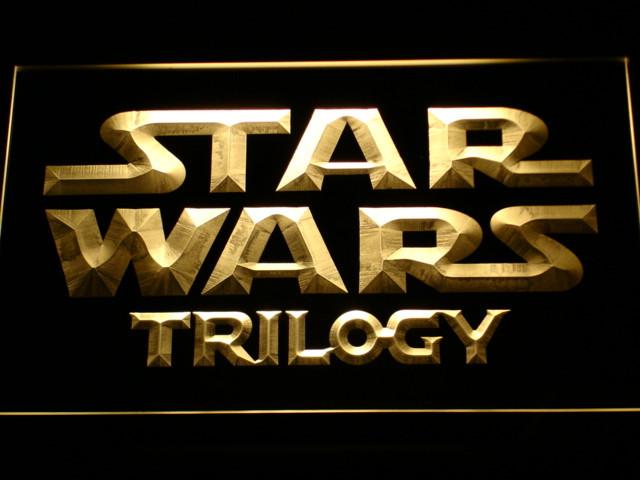 Star War Trilogy LED Neon Sign USB - Yellow - TheLedHeroes