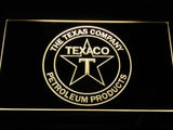 TEXACO PORCELAIN GAS PUMP Bar LED Neon Sign Electrical - Yellow - TheLedHeroes