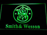 Smith Wesson Gun Firearms LED Neon Sign USB - Green - TheLedHeroes