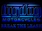 FREE Big Dog Motorcycle LED Sign - Blue - TheLedHeroes