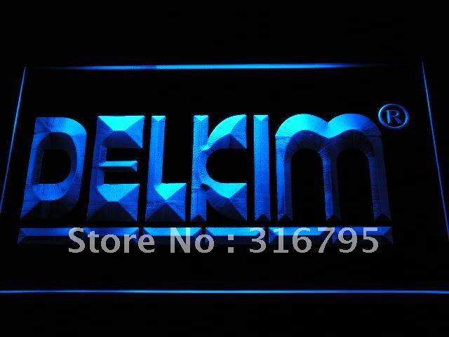 Delkim Fishing Logo LED Neon Sign Electrical - Blue - TheLedHeroes