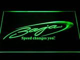 Baja Boat Fishing Logo LED Neon Sign USB - Green - TheLedHeroes