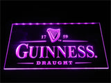 Guinness Vintage Logos Beer Bar LED Sign - Purple - TheLedHeroes