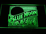 Blue Moon Beer Bar Pub LED Sign - Green - TheLedHeroes