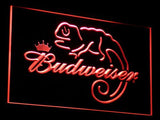 Budweiser Frank Lizard Beer Bar LED Sign - Red - TheLedHeroes