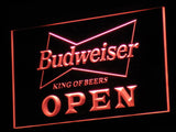 Budweiser Open Beer NR Pub Bar LED Sign - Red - TheLedHeroes