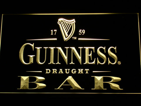 FREE Guinness Draught Beer Bar LED Sign - Yellow - TheLedHeroes