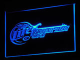 Miller Lite Beer Bar Guitar LED Sign - Blue - TheLedHeroes