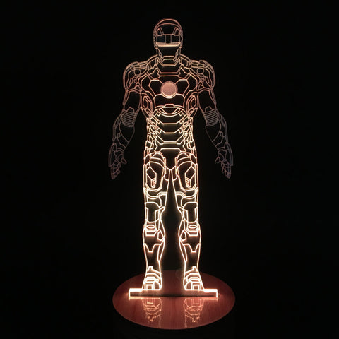 Iron Man Suit 3D LED LAMP -  - TheLedHeroes