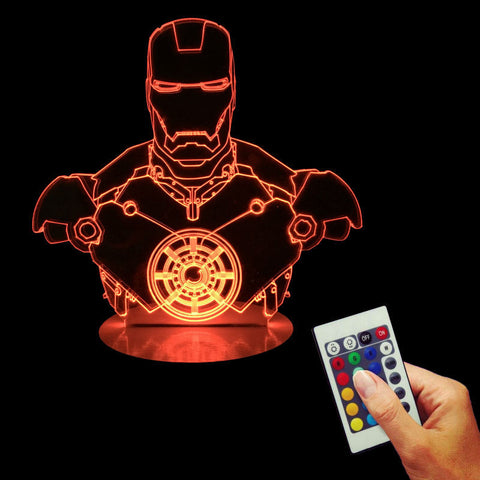 Iron Man Armor 3D LED LAMP -  - TheLedHeroes