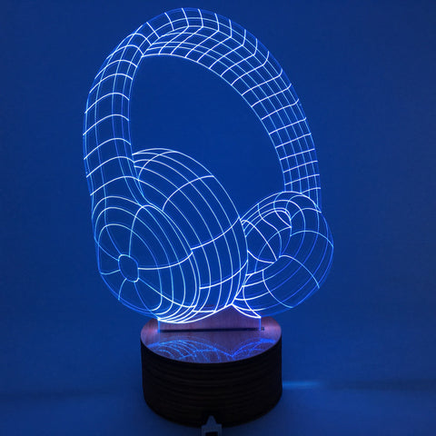 Headphones 3D LED LAMP -  - TheLedHeroes