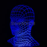 Human Head 3D LED LAMP -  - TheLedHeroes