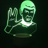 Mr.Spock 3D LED LAMP -  - TheLedHeroes