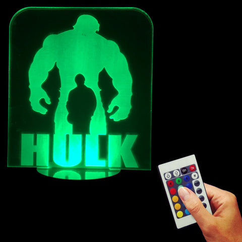 The Incredible HULK 3D LED LAMP -  - TheLedHeroes