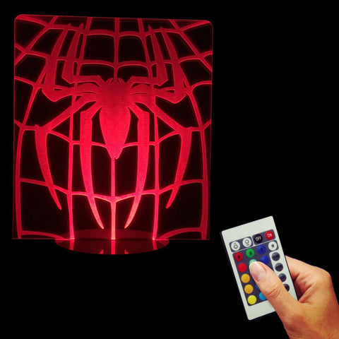 Spider-Man Logo 3D LED LAMP -  - TheLedHeroes