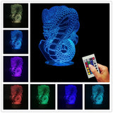 Snake Dragon 3D LED LAMP -  - TheLedHeroes