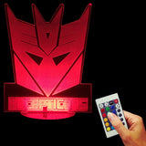 Transformers Logo 3D LED LAMP -  - TheLedHeroes