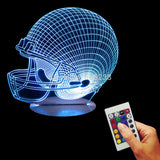 Rugby Helmet 3D LED LAMP -  - TheLedHeroes