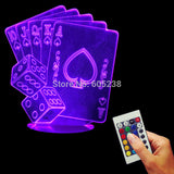 Poker And Dice 3D LED LAMP -  - TheLedHeroes