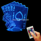 Poker And Dice 3D LED LAMP -  - TheLedHeroes