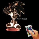 Sonic 3D LED LAMP -  - TheLedHeroes