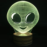 Moonfaced Alien 3D LED LAMP -  - TheLedHeroes