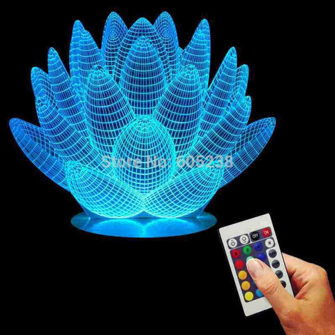 Lotus Flower 3D LED LAMP -  - TheLedHeroes