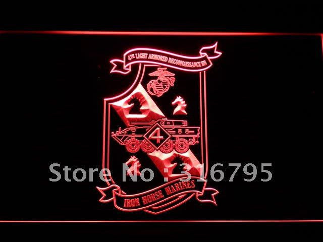 FREE 4th Armored Recon Battalion USMC LED Sign - Red - TheLedHeroes