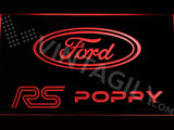 FREE Ford RS Poppy LED Sign - Red - TheLedHeroes