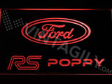 Ford RS Poppy LED Neon Sign USB - Red - TheLedHeroes