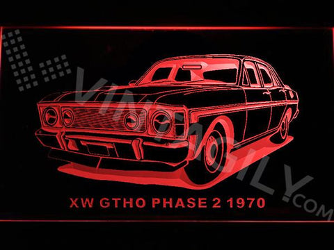 Ford XW GTHO Phase 2 1970 LED Neon Sign USB - Red - TheLedHeroes
